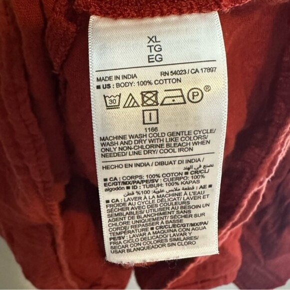 Old Navy V-Neck Tiered Mini Swing Dress Color: Scarlet Size XL - Picture 8 of 9